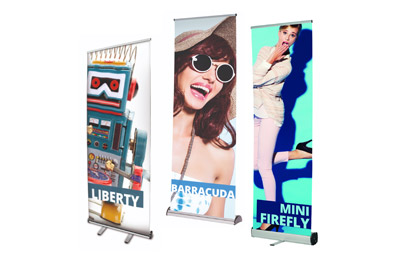exhibitions signage banner stands