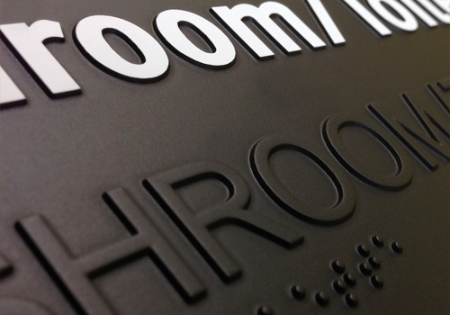 Example of Braille Sign
