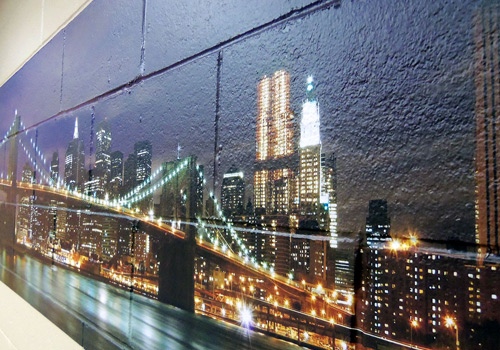 Example of digitally printed wallpaper 