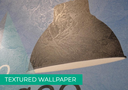 Example of textured digitally printed wallpaper 
