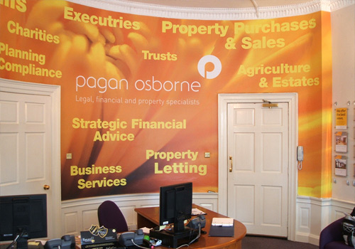 Example of smooth digital wallpaper in Edinburgh Shop