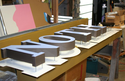 Retail Sign in Production for a shop in Edinburgh