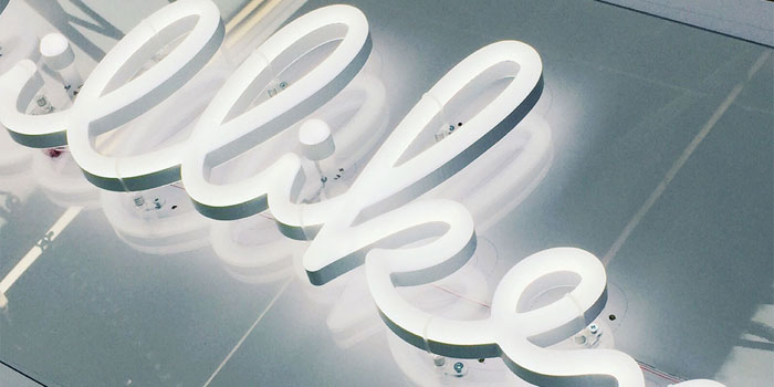 Illuminated Sign Neon example in Edinburgh