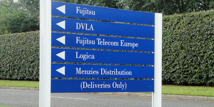 Wayfinding Signage example in Edinburgh