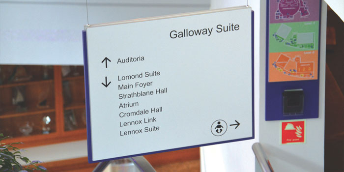 Wayfinding Signage example in Scotland