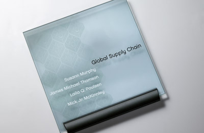 Modulex Glass Wayfinding Signage