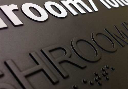 Braille Signs across Edinburgh, Scotland