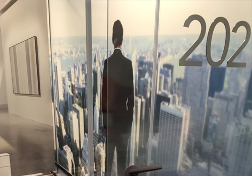 Example of Glazing graphics for shop in Scotland