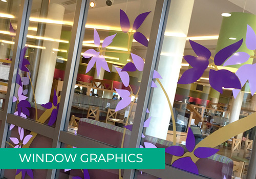 Example of Window Graphics for shop in Scotland